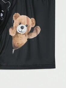 Men'S Boxer Briefs With Bear Print - Khaki - View 4