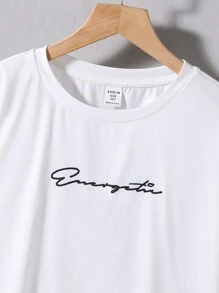 SHEIN Cậu bé Tween Giải trí Mèo in Lỏng lẻo phù hợp Ngắn tay Áo thun Và Quần short Đan Hai Bộ - Nhiều màu - Xem 3