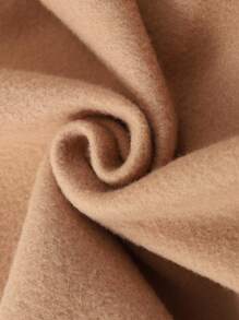 Manfinity Homme Men's Loose Fit Warm Thermal Lined Long Sleeve Sweatshirt - Khaki - View 4