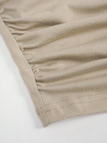 SHEIN 女士連帽長袖t卹 - 卡其色 - 查看 7