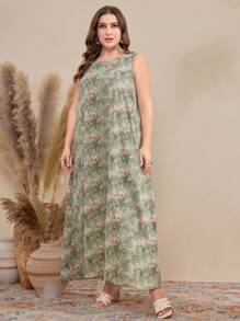 Al Najma Co-Ords Ukuran Plus Plants Casual - MultiWarna - View 6