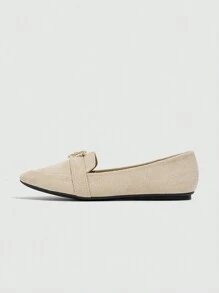 2025 Autumn Women's Lightweight, Pointed-Toe Ballet Flats For Daily Comfortable Wear,Loafers For Women - Apricot - View 8