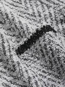 DAZY Camiseta De Mujer Con Patchwork Bordado En Espiga - Negro - Ver 6