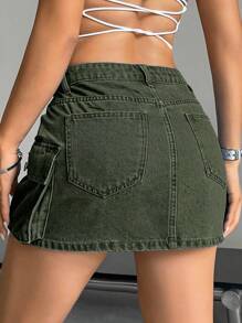 Jeanoix 牛仔工裝裙