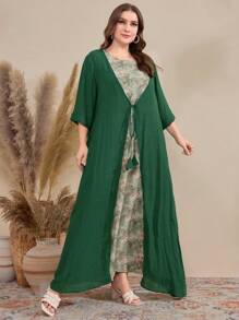 Al Najma Co-Ords Ukuran Plus Plants Casual - MultiWarna - View 1