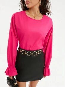 Aveloria Solid Color Long-Sleeved Shirt Fall Cloth For Women