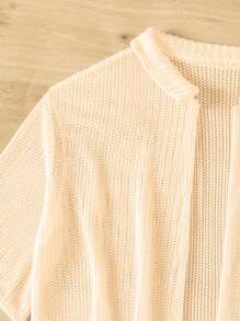 Sirith Conjunto Para Mujer De Cubierta Superior Y Pantalones Cortos Holgados Para Boda - Albaricoque - Ver 8