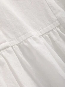 FRIFUL 女款純色長袖襯衫 - 白色 - 查看 11