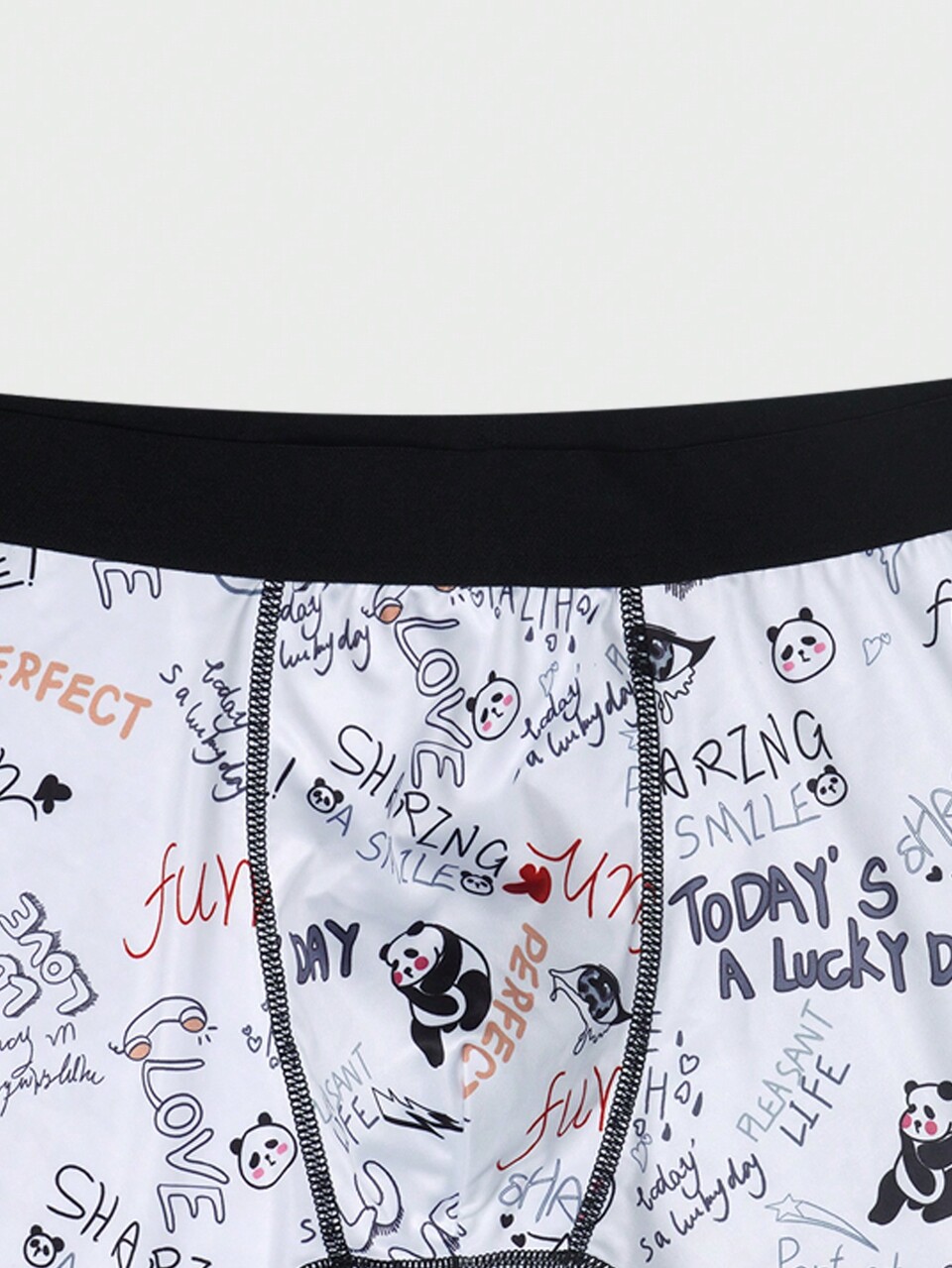 Men's Letter & Teddy Boxer Shorts