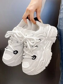 女款2021新春/秋時尚、百搭、舒適的厚底楔型鞋 - 黑色 - 查看 4