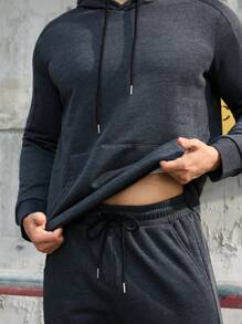 Manfinity Sport Corelite Boyfriend Style Men's Solid Color Athletic Suit Workout Set