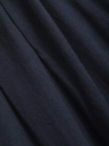 FRIFUL 女性實色束腰貨物長褲 - 藏蓝色 - 查看 8