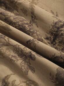 DAZY Damen Knielanges Rock mit Blumendruck für den Herbst