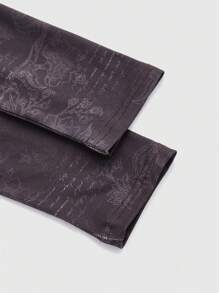 Sweetness 標語和花卉印花長袖緊身t卹