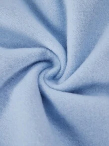 青少女街頭風格針織鬆身連帽衫和運動長褲套裝,印有字母圖案 - 淺藍色 - 查看 4