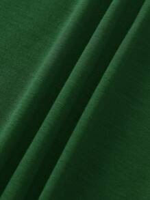 INAWLY Camiseta De Talla Grande Con Estampado De Tigre Y Hombros Caídos - Verde - Ver 3