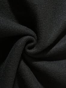 Men's Striped Letter Printed Sweatshirt - Black - View 6