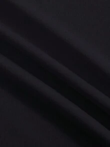 男士字母設計短袖t恤 - 黑色 - 查看 3