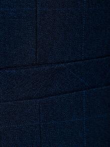 Furuyal Men's Plaid Suit Three Pieces Set With Suit Vest And Pants - Dusty Blue - View 8