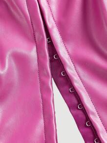 SHEIN MOD Plus Size Women's Strapless Top - Hot Pink - View 4