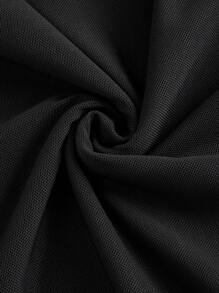 ROMWE Fairycore Plus Size Summer Skull & Flower Printed Mermaid Hem Cami Dress - Black - View 3