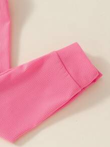 Baby Girl Snug Fit Dancing Princess Pattern Homewear Pajama Set, Multiple Pieces - Baby Pink - View 5