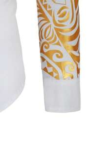 Men's Autumn And Winter Long Sleeve Shacket - White - View 4