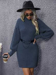 EMERY ROSE Rollkragenpullover Kleid Für Damen