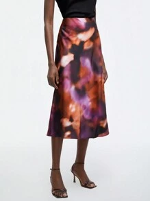 Maija Women's Inca Pattern High Waisted Skirt - Multicolor - View 4