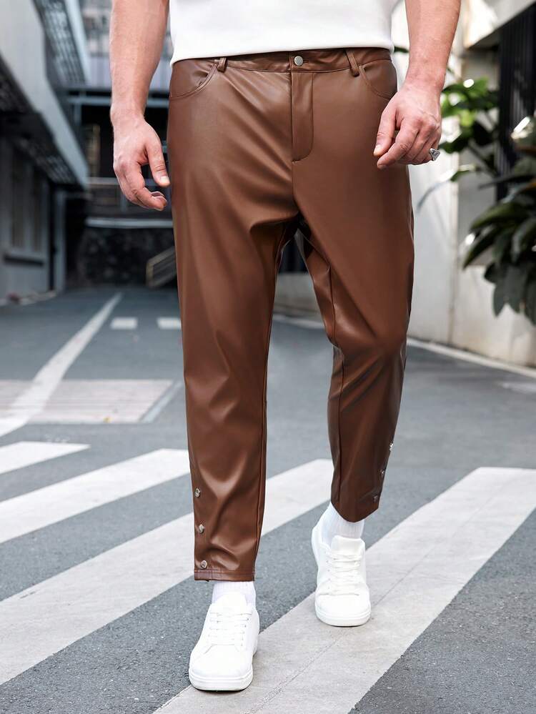 Men's Plus Size Woven Casual Tapered Pants