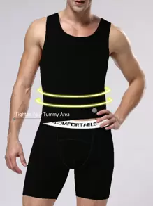 Men'S Shapewear Set: Vest And Shorts