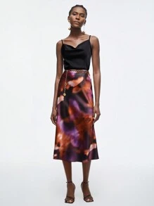Maija Women's Inca Pattern High Waisted Skirt - Multicolor - View 2