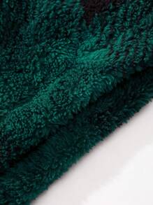 Manfinity Hypemode 男士加大碼格紋連帽羊毛衣 - 彩色 - 查看 4