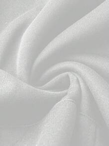 SHEIN LUNE 大码卫衣，带袋鼠口袋，印有字母和爱心图案。 - 白色 - 查看 4