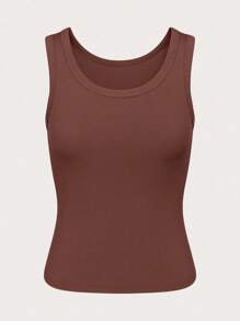 INAWLY Áo ba lỗ màu trơn cỡ lớn cho mùa hè - Nhiều màu - Xem 4