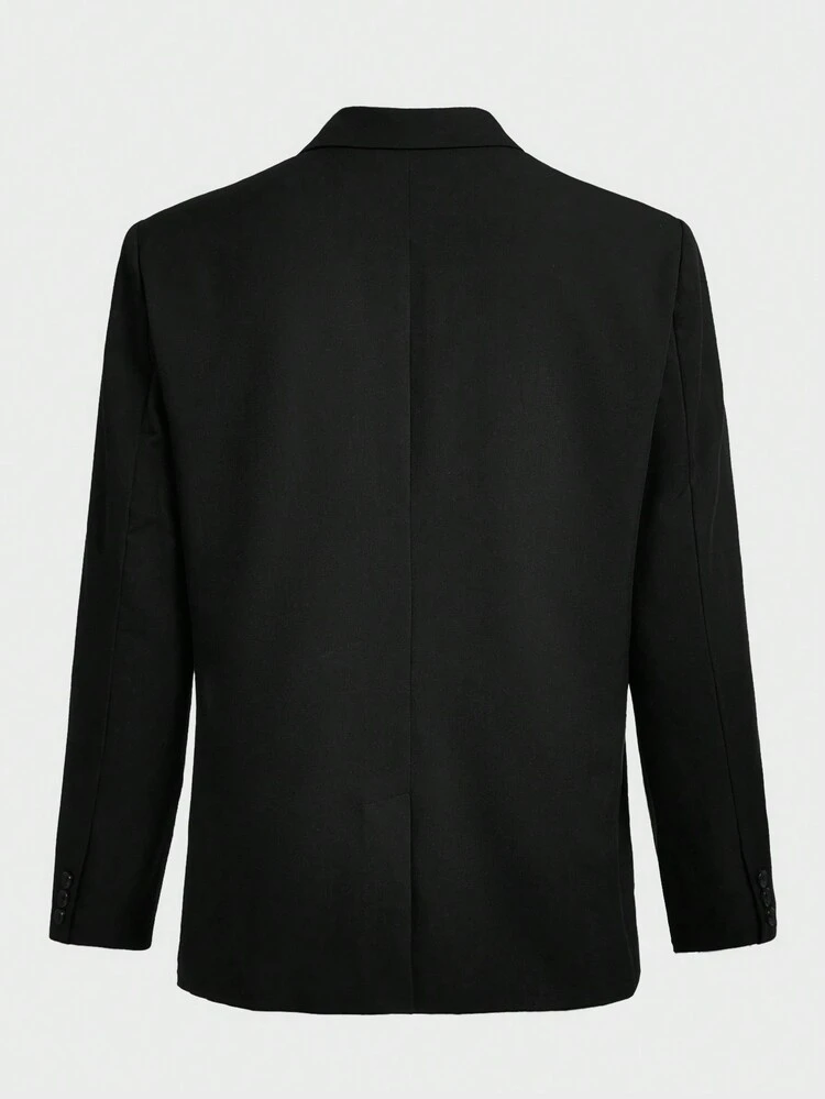 Men'S Color Block Lapel Slim Fit Suit Jacket