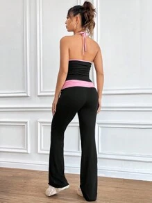 SHEIN Unity 女式拼色運動休閒兩件套 - 彩色 - 查看 2