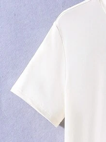 青少年男孩休閒都市校園可愛小熊印花 T 恤和短褲套裝 - 彩色 - 查看 5