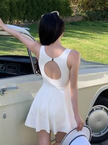 DAZY Ladies' One Piece Swimsuit With Hollow Out Waist Design Summer,Beach Women Outfits