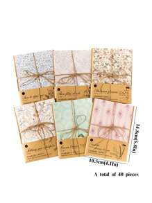 ROMWE Fairycore 材料紙藝術拼貼裝飾背景 - 綠色 - 查看 2