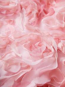 Sweetra Women's 3d Flower Applique Strapless Dress Mini Short Women Outfit