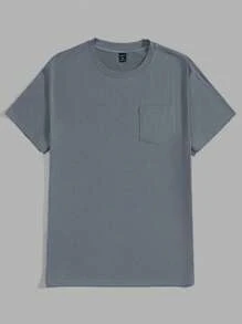 Manfinity Hypemode Men Plus 3pcs Solid Pocket Patched Tee - Multicolor - View 12