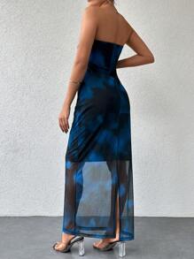 RueChic Women's Tie-Dye Strapless Dress - Multicolor - View 2