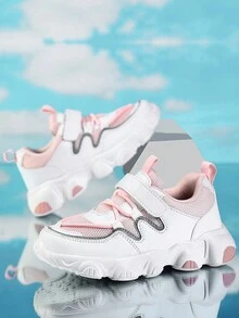 兒童雙色厚底鞋，雙層網眼鞋面 - 彩色 - 查看 2