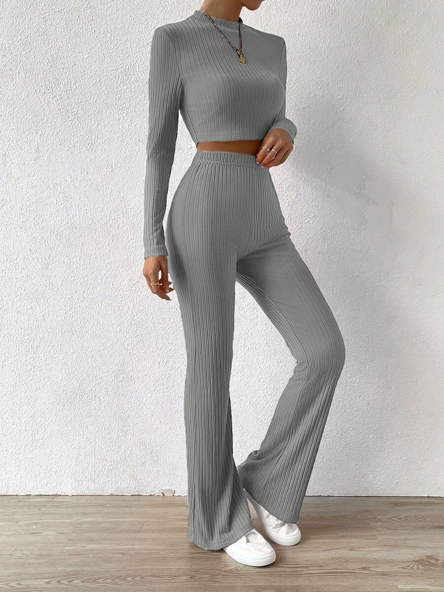 EURMUSE Women Two-Piece Outfits - Grey - View 1