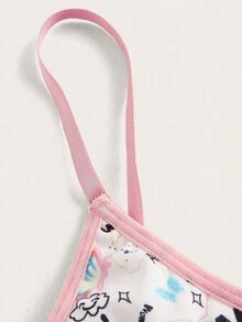 SHEIN Women's Sleeveless Tank Top With Letter & Butterfly Print, Suitable For Four Seasons - Pink - View 3
