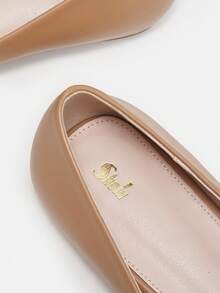 SheIn BIZ 女士啡色平底鞋 - 棕色 - 查看 6