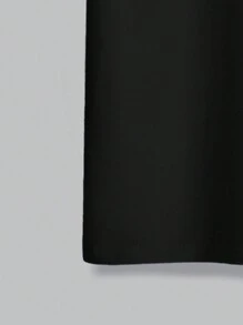 Manfinity EMRG 男裝大尺碼天使標語印花t卹 - 黑色 - 查看 4