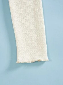 SHEIN EZwear Women'S Tight Fitting Bodysuit With Large Round Neck In Beige Color - Beige - View 4