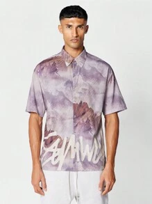 SUMWON Button Through Shirt With All Over Print - Multicolor - View 1